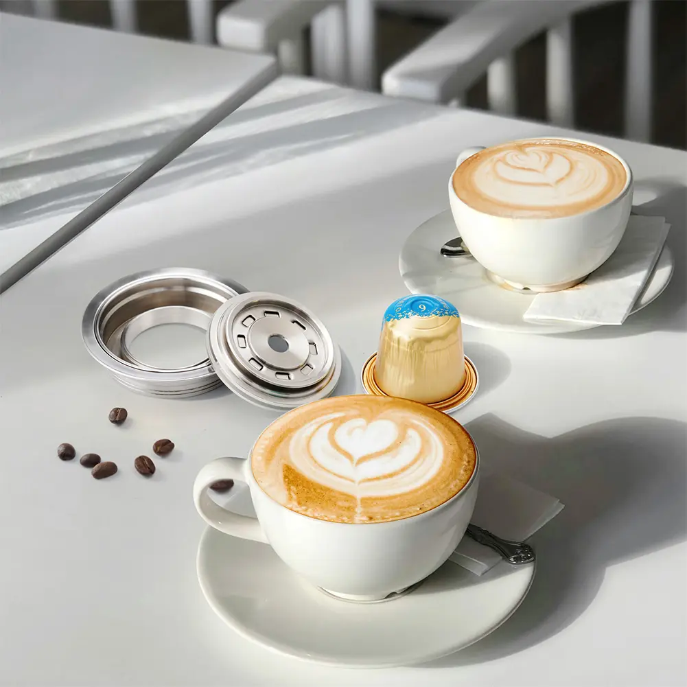 Coffee Pod Converter Stainless Steel Coffee Capsule Adapter DIY Your Coffee Flavor Coffee Pod Adapter for Coffee Making