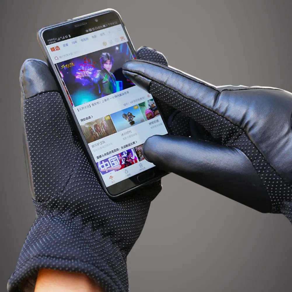 USB Warm Hand Heating Gloves Ergonomics Touch Screen USB Electric Heating Gloves Constant Temperature for Skiing Riding Hiking