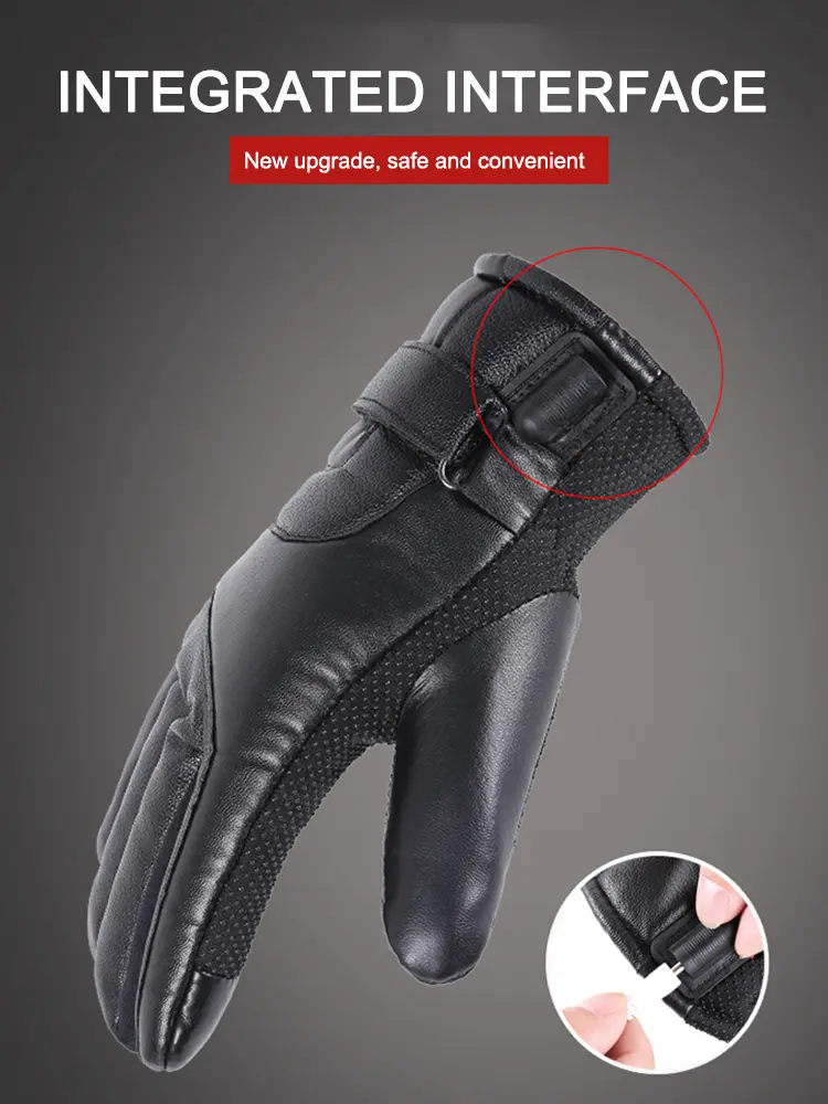 USB Warm Hand Heating Gloves Ergonomics Touch Screen USB Electric Heating Gloves Constant Temperature for Skiing Riding Hiking