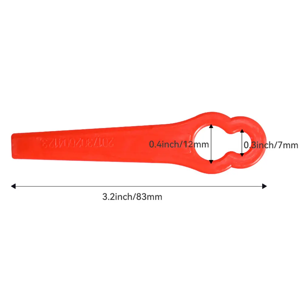 20/60/100/120pcs Strimmer Blades Plastic L83 Blades Spare Parts  Grass Trimming Machine Blade for Cordless Grass Trimmer
