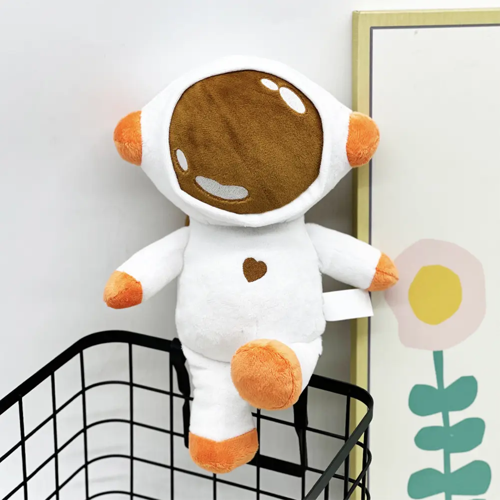 Cute Plush Astronaut Figurine PP Cotton Astronaut Plush Toy 25cm Stuffed Spaceman Toy Soft Spaceman Plushy for Sleeping Soothing