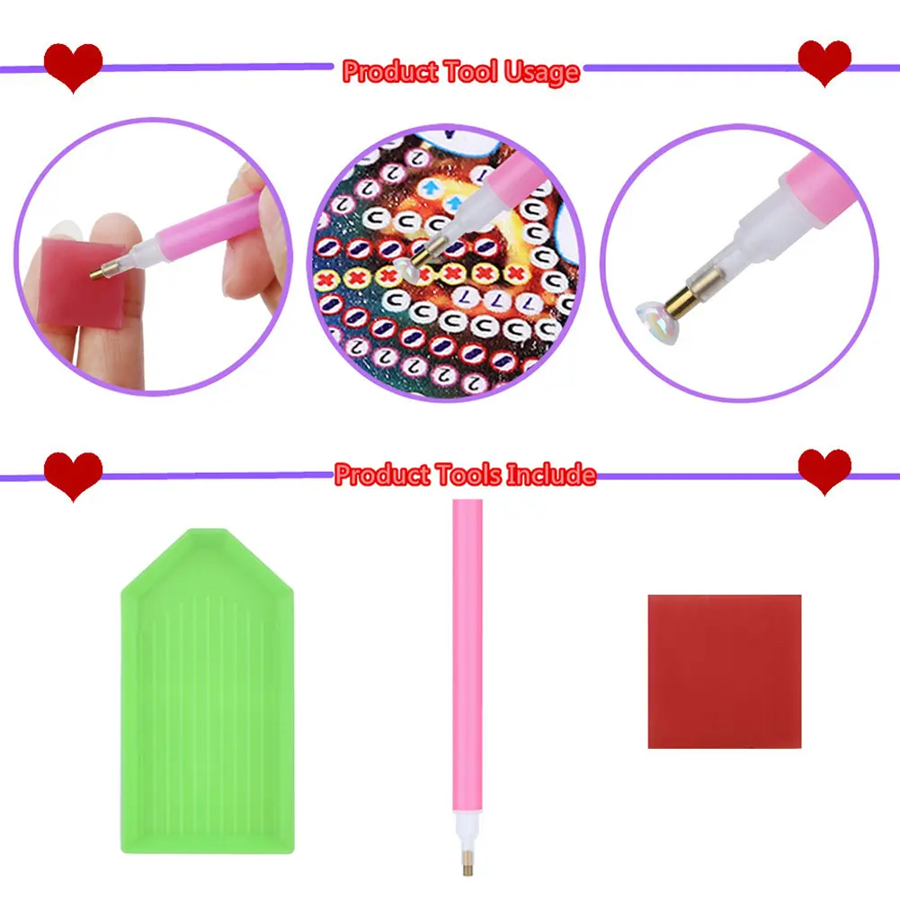 Christmas Xmas Bell Diamond Painting Jewelry Storage Box DIY Xmas Gift Special Shaped Handmade Drill Wood Organizer Case