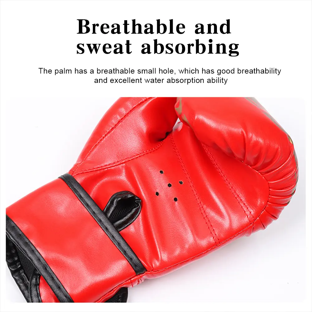 Adult Kids Boxing Gloves Breathable Professional Boxing Gloves Comfortable Muay Thai Glove Punching Training Gloves for Training