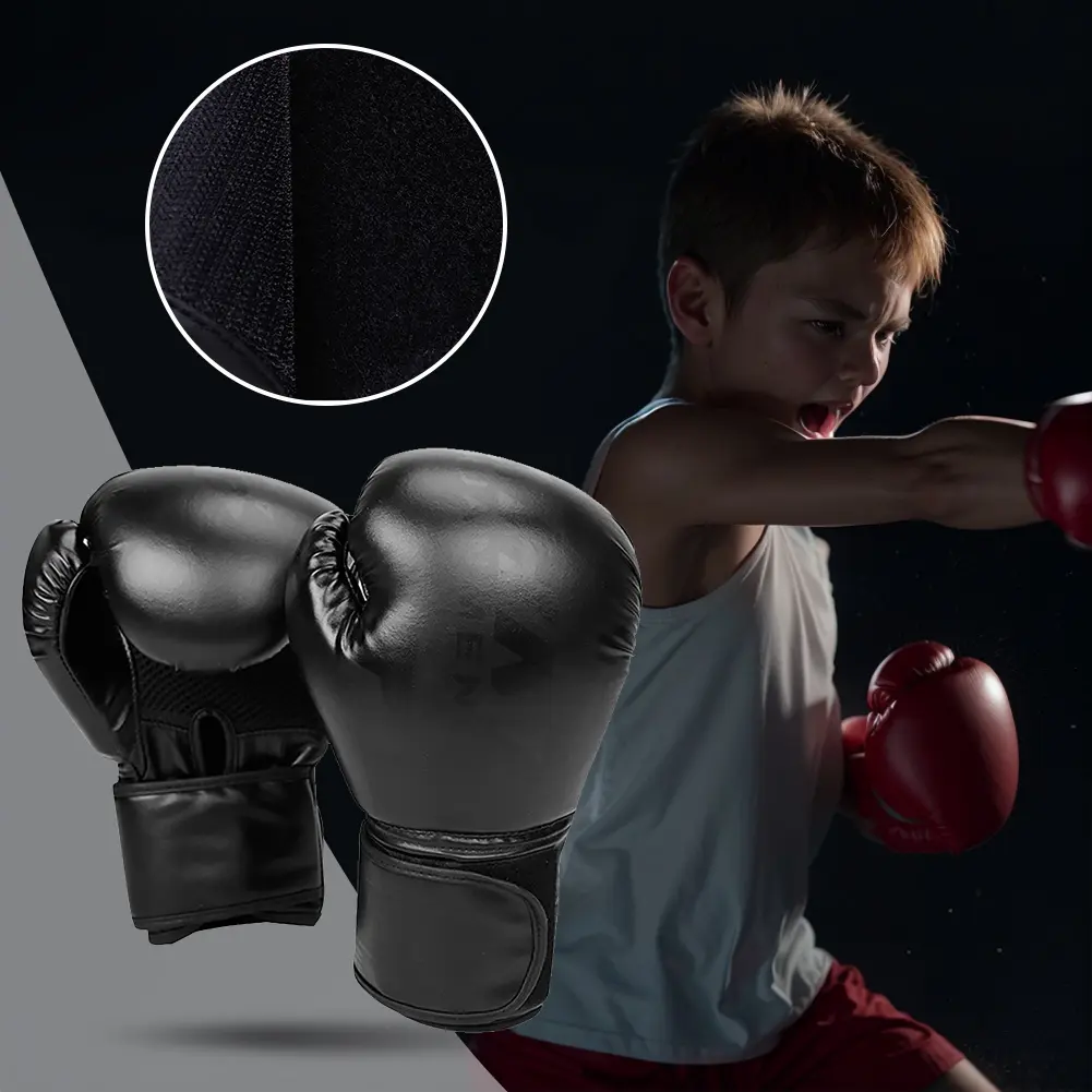 Boxing Gloves Boxing Training Gloves Hook and Loop Closure Training Sparring Gloves Breathable for Kids Adults