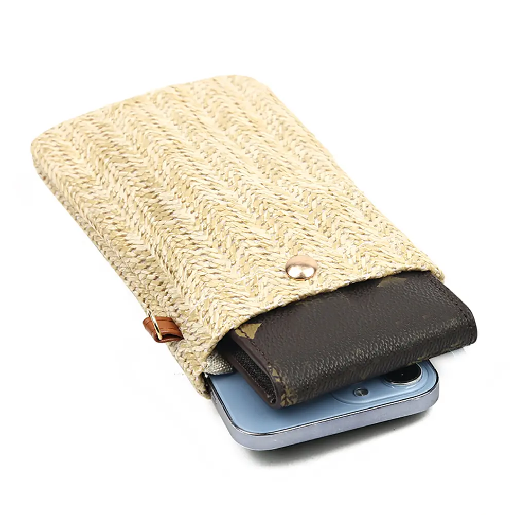 Mini Weave Straw Shoulder Bags Women Summer Beach Crossbody Bag Travel Vacation Small Crossbody Bag Cute Phone Purse Handbag