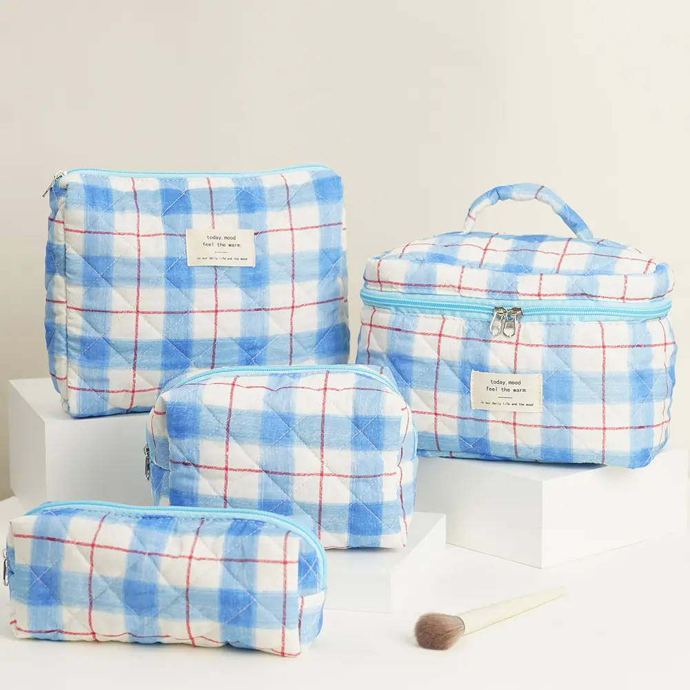 Travel Makeup Bag for Women Floral Cosmetic Bag 4PCS Skincare Bag Make Up Organizer Travel Shopping Bag