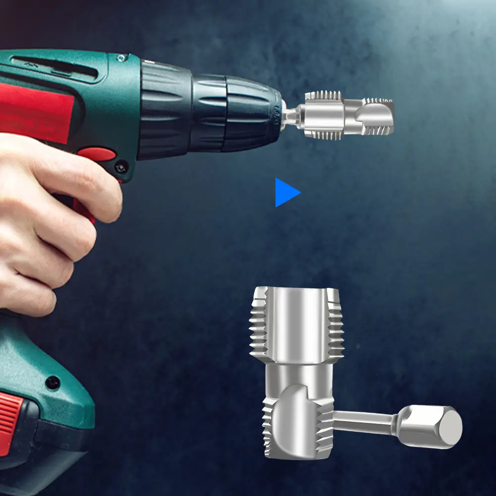 3/2/1pcs 4 Points 6 Points PPR Water Pipe Internal Thread Opener Tapered Tap Thread Opener Plumbing Tools for PVC Plastic Pipe