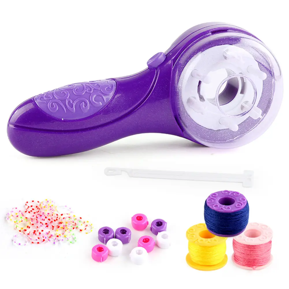 Hair Twister Machine Styling DIY Tool with Hair Hook Rubber Band Hair Braider Machine Twister Hairstyle Tools Kit for Teen Girls