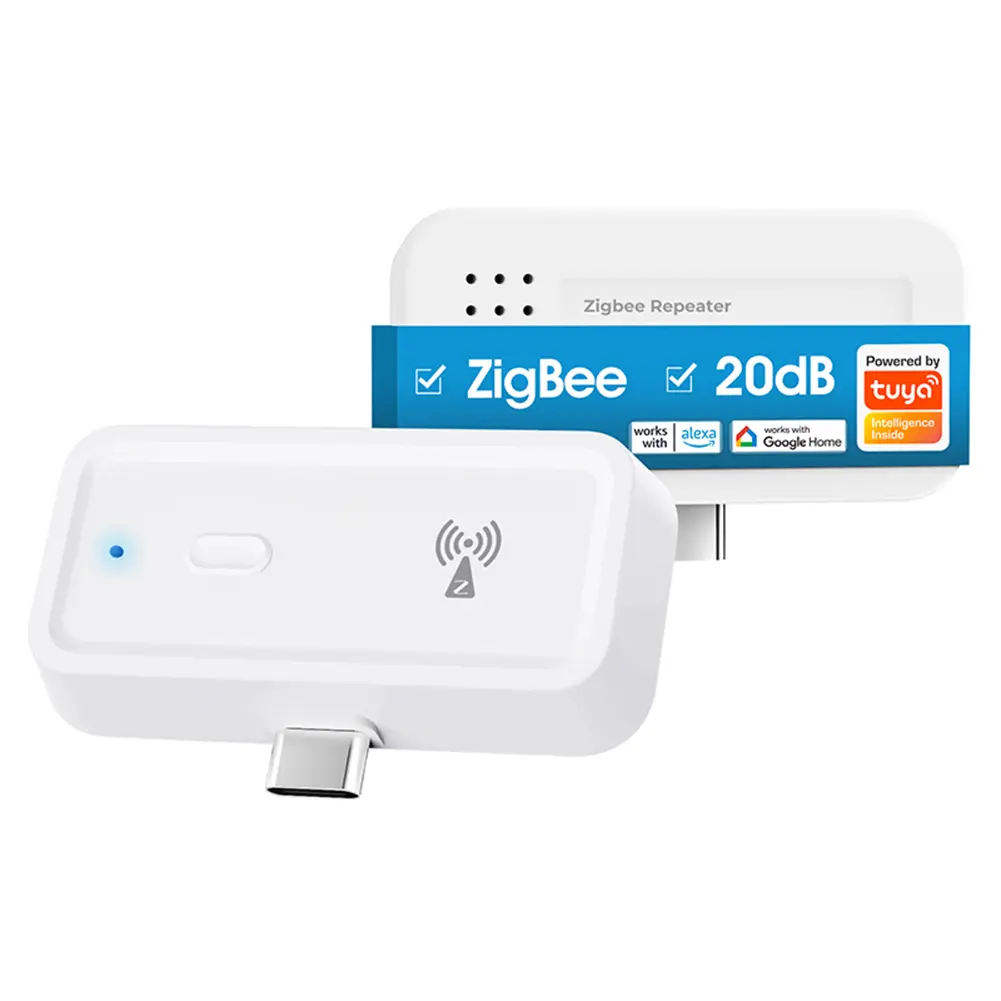 ZigBee Signal Booster Works with ZigBee Gateway Hub Type C Range Extender Work for Alexa Google Home Wireless Extender Repeater