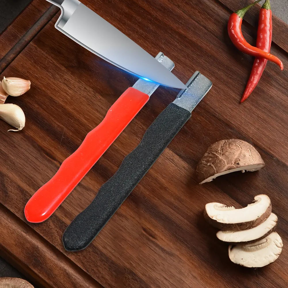 60-6PCS Garden Tools Blade Sharpener with Cover Stainless Steel Pocket Knife Sharpening Stone Shears Sharpening Tool for Kitchen