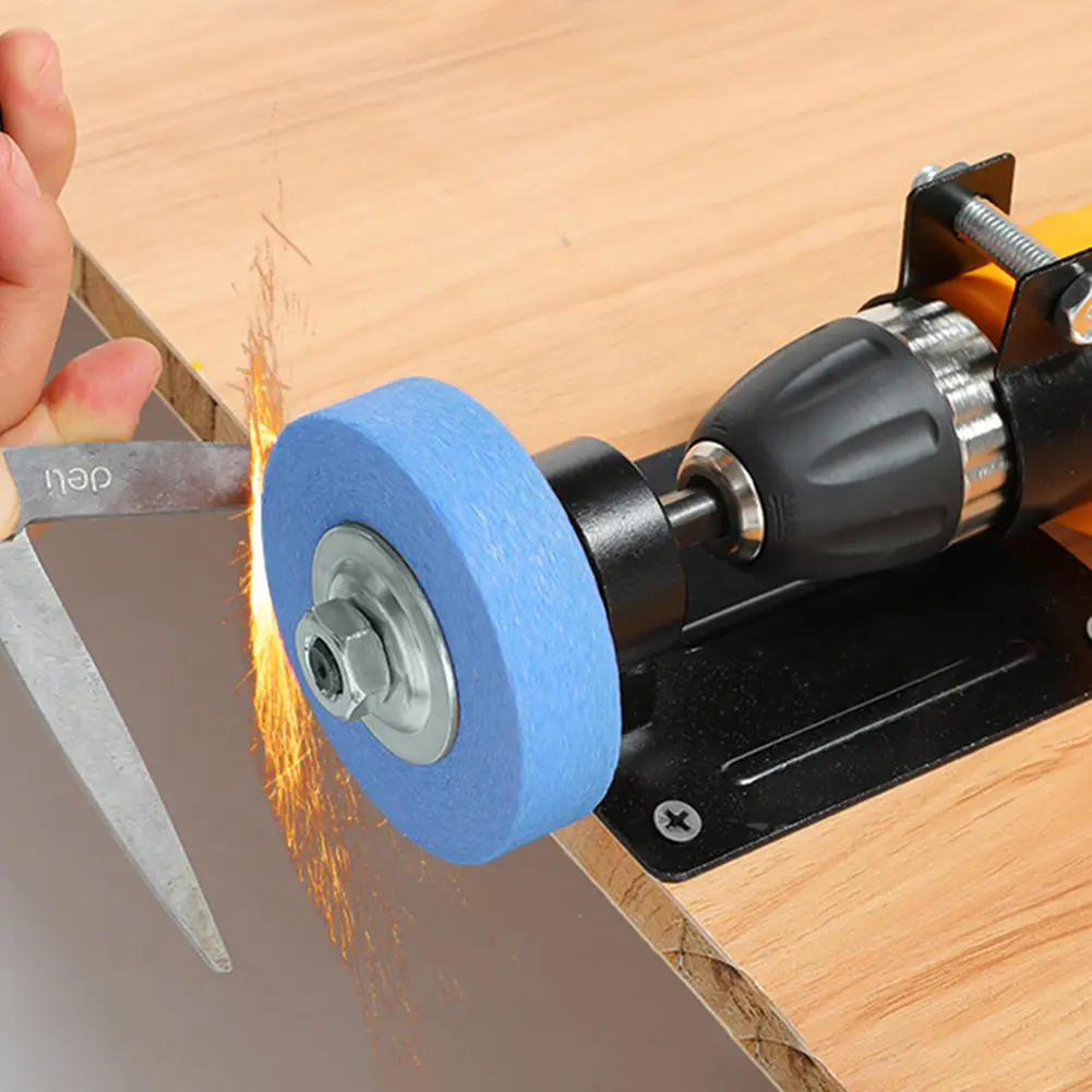 Versatile Electric Drill Modified Grinder Polisher with Sharpening Artifact for Efficient Edging and Grinding Tasks