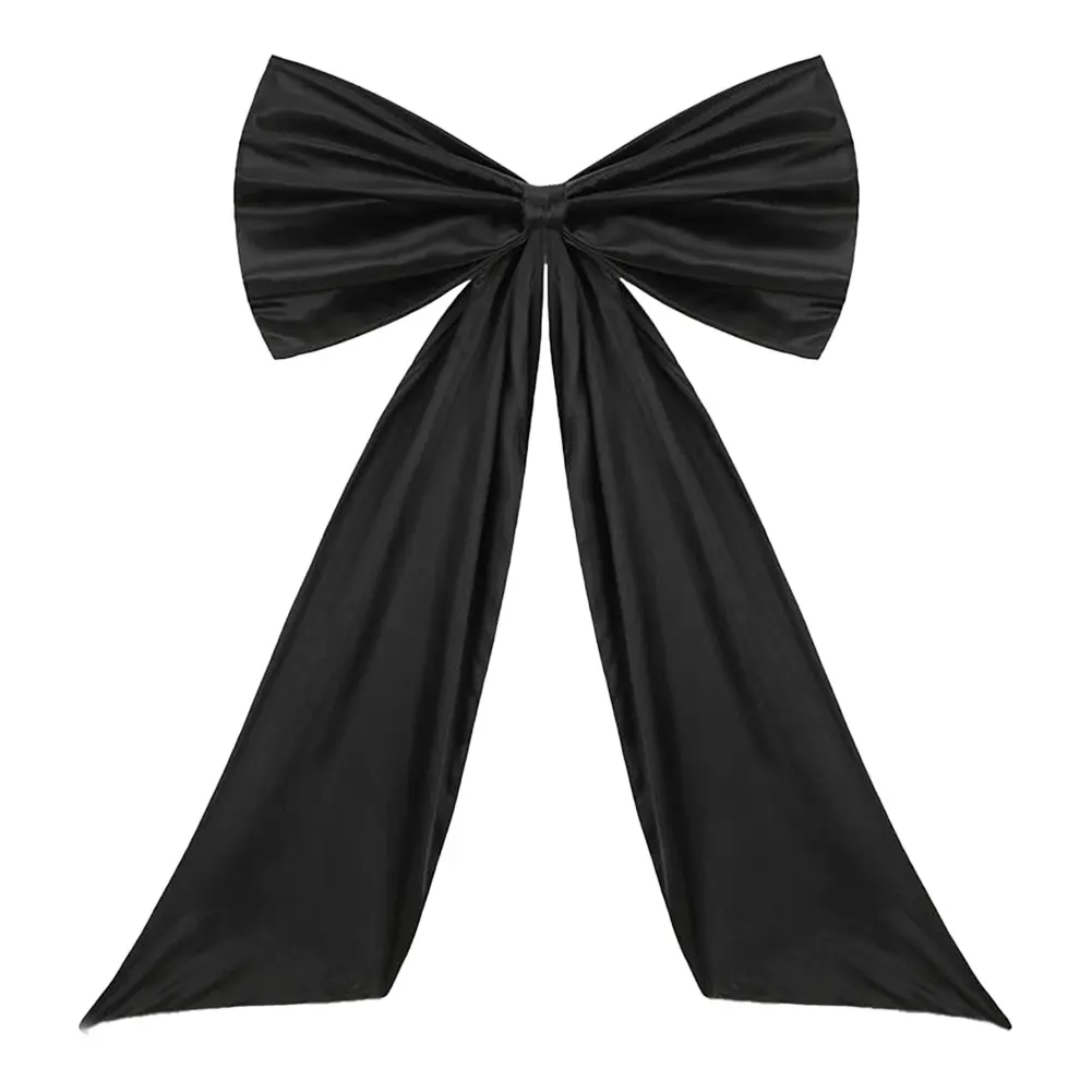 Satin Ribbon Bow Tie Themed Party Decorations Giant Bow Ribbon Decor Large Ribbon Hanging Bowknot Party Wedding Photo Prop Decor