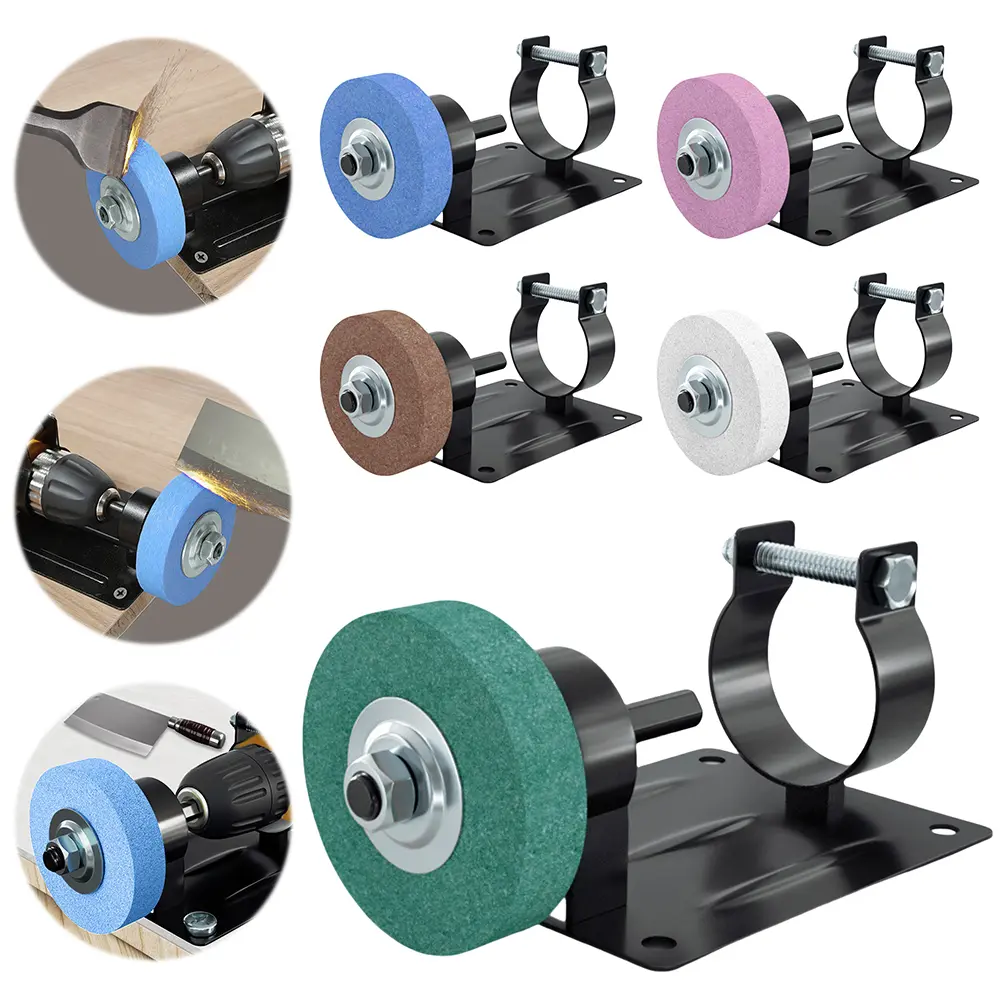 Versatile Electric Drill Modified Grinder Polisher with Sharpening Artifact for Efficient Edging and Grinding Tasks