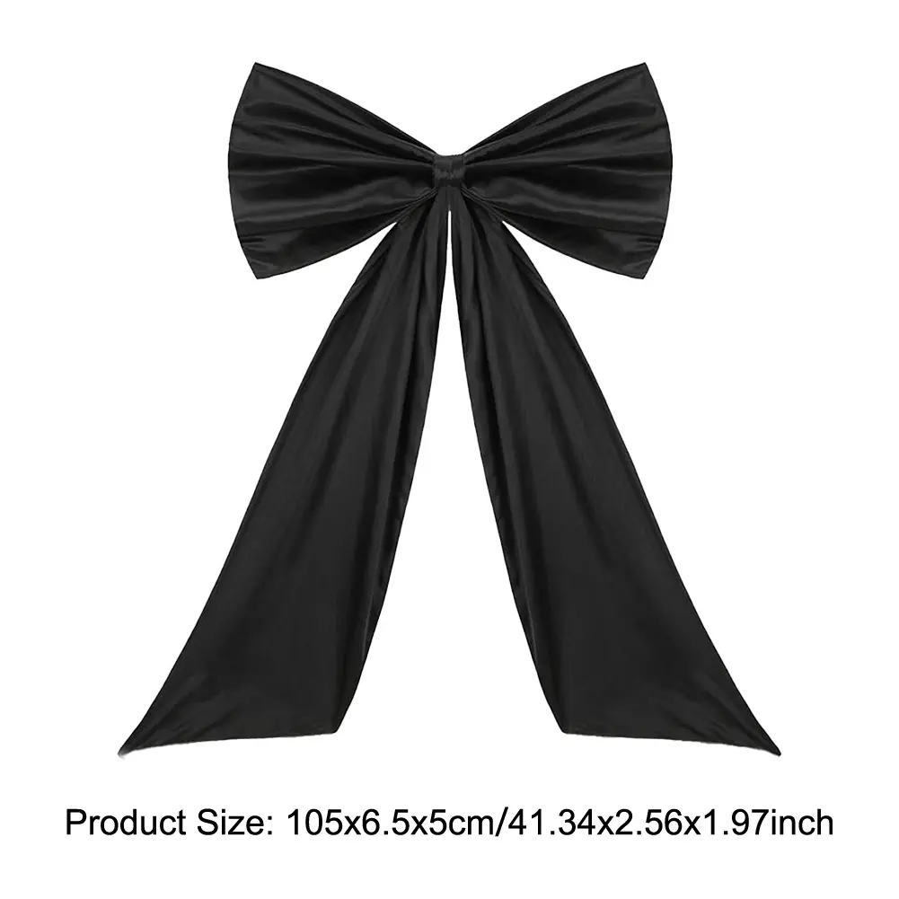 Satin Ribbon Bow Tie Themed Party Decorations Giant Bow Ribbon Decor Large Ribbon Hanging Bowknot Party Wedding Photo Prop Decor