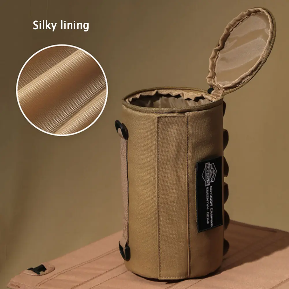 Outdoor Tissue Case Portable Roll Paper Storage Holder Polyester Waterproof Hanging Napkin Holder for Picnic Camping Hiking