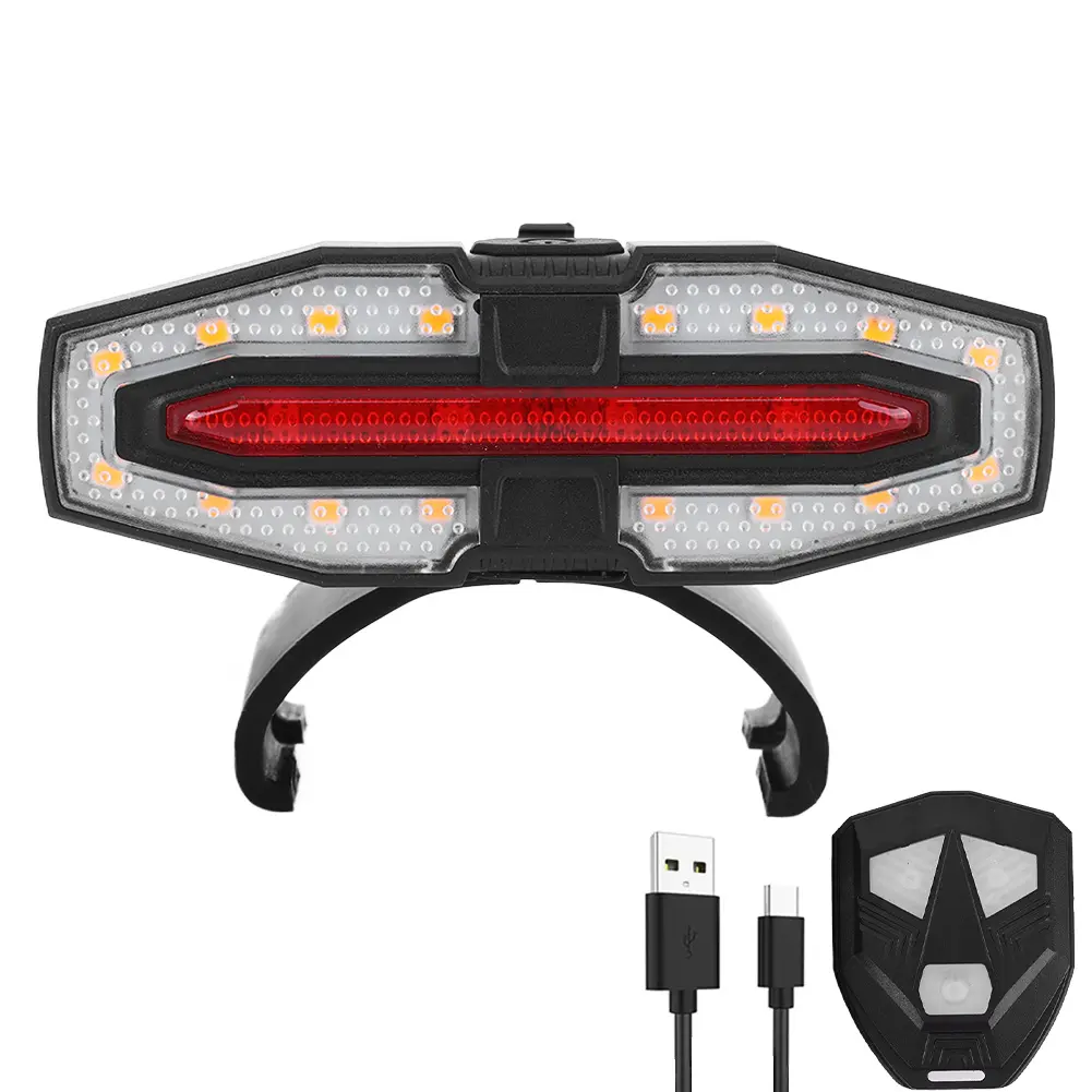 Electric Scooter Turning Signal Tail Light USB Rechargable E-Scooter Safety Warning Tail Light LED for Xiaomi M365 Pro 2 MI 4