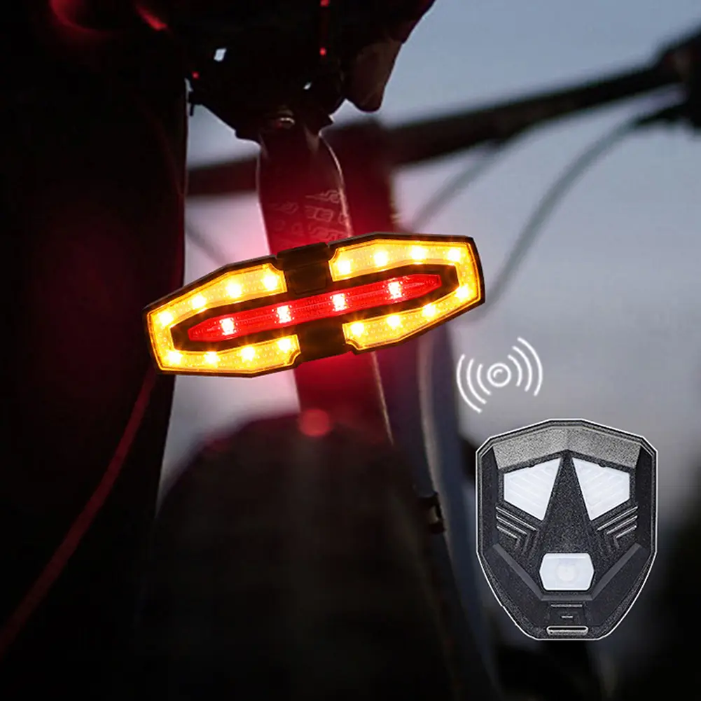 Electric Scooter Turning Signal Tail Light USB Rechargable E-Scooter Safety Warning Tail Light LED for Xiaomi M365 Pro 2 MI 4