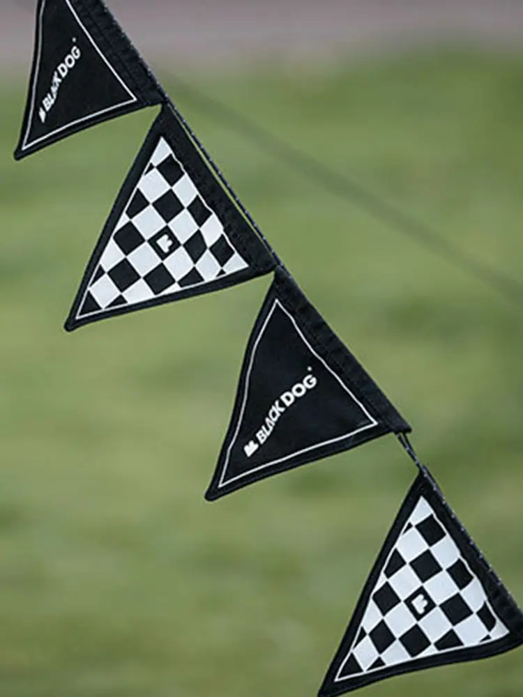Camping Flag Wear Resist Pennant Bunting Banner Lightweight Outdoor Hanging Banner Bunting for Vintage Tea Party Decoration