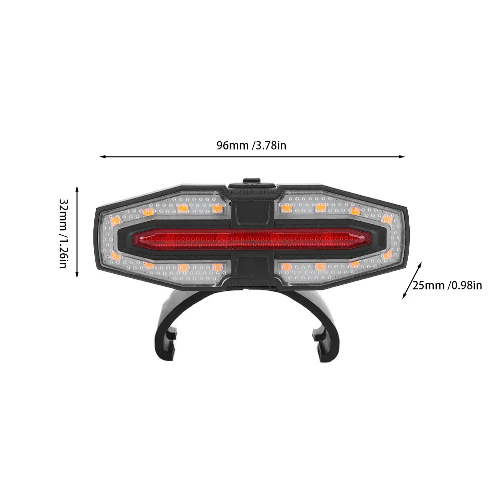 Electric Scooter Turning Signal Tail Light USB Rechargable E-Scooter Safety Warning Tail Light LED for Xiaomi M365 Pro 2 MI 4