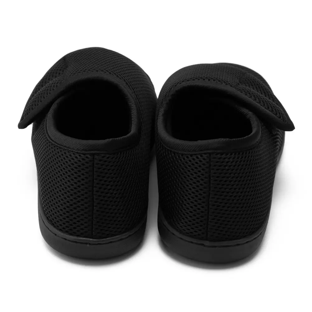 Unisex Diabetic Shoes Wide Walking Shoes Non-Slip Slip-On Orthopedic Shoes Plush Lining Lightweight Edema Sneakers for Elderly