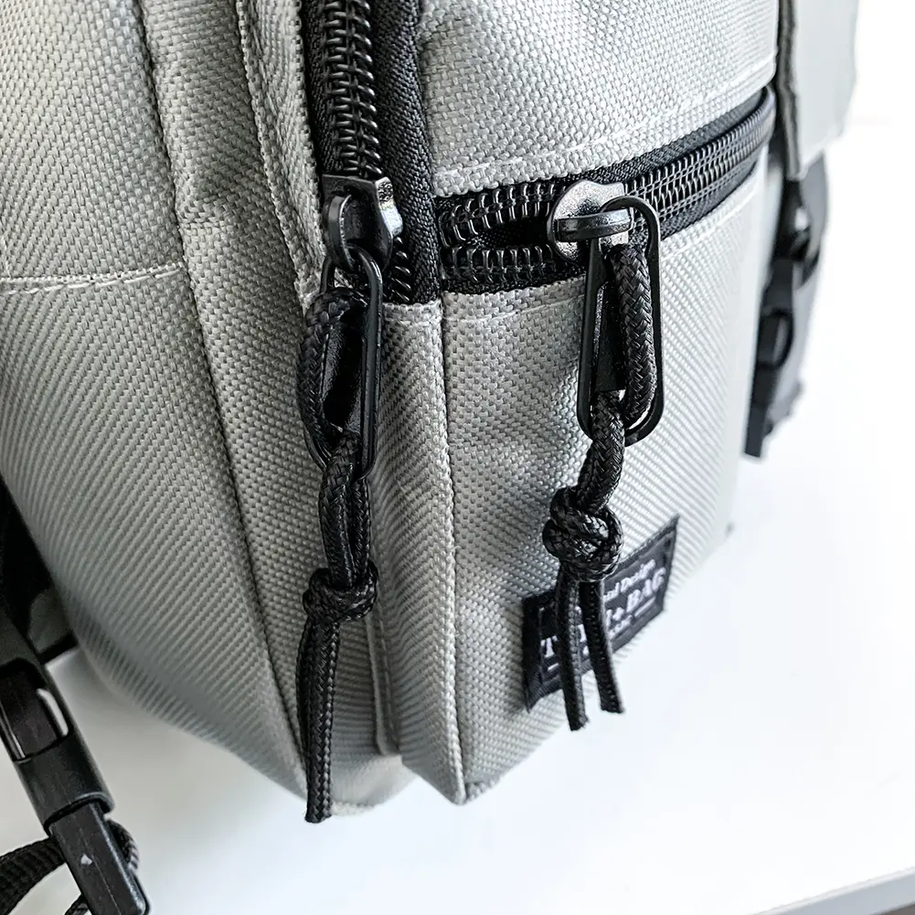 Unisex Oxford Cloth Casual Vest Utility Chest Bag Hip-Hop Zipper Vest Waist Bags