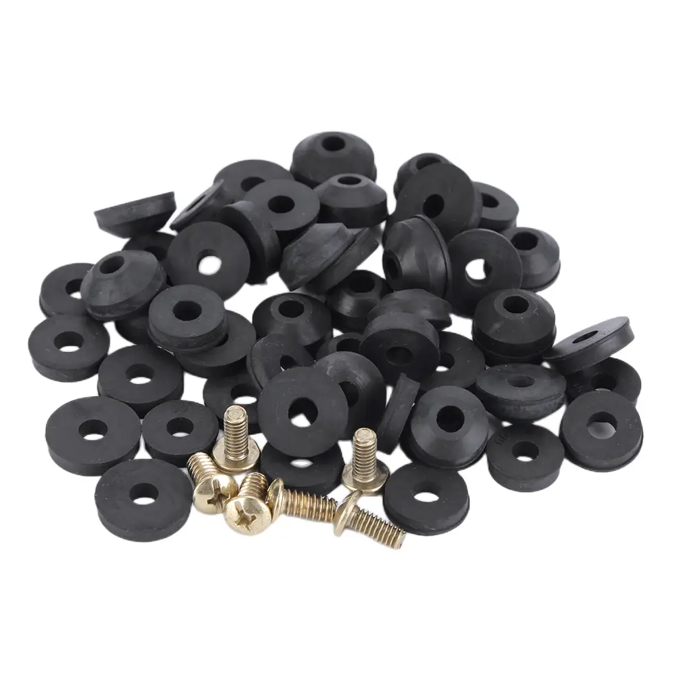 58 Pcs High Quality Faucet Washer Assortment Kit with Brass Screws for Bathroom and Kitchen Faucet Repairs