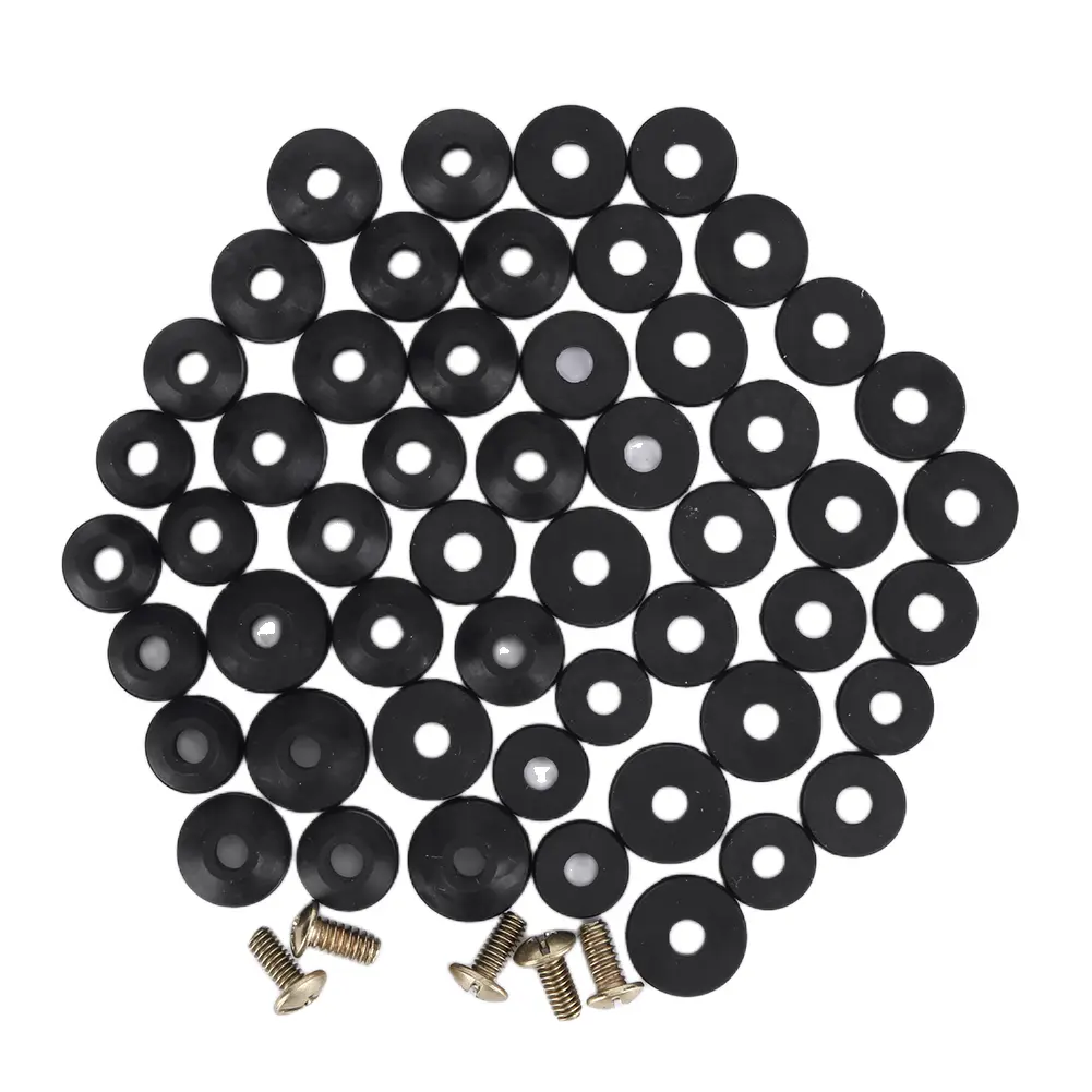 58 Pcs High Quality Faucet Washer Assortment Kit with Brass Screws for Bathroom and Kitchen Faucet Repairs
