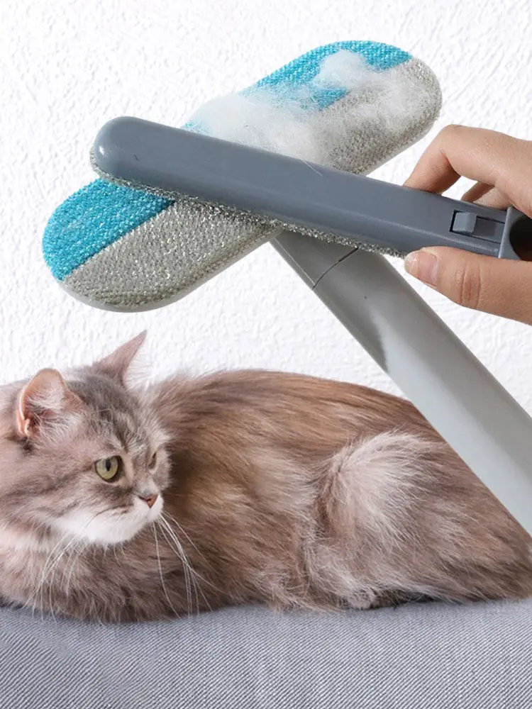 Pet Hair Removal Brush Multifunctional Dog Clothes Brush Long Handle Cat Fur Brush Lint Brush for Window Carpet Clothing