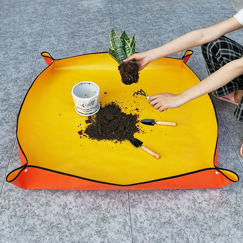 Foldable Houseplant Succulent Potting Mat Waterproof Plant Pot Mat for Indoor Portable Succulent Flowerpot Transplanting Tools