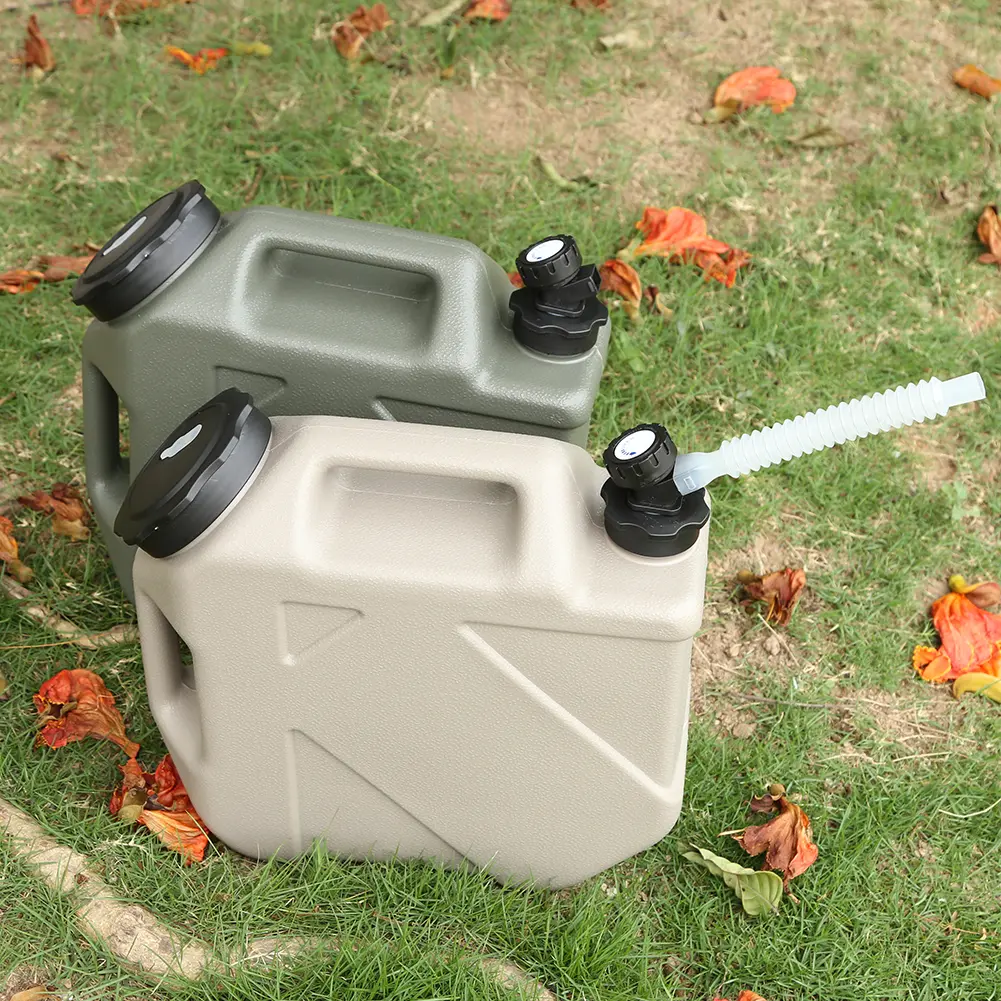 10/11/12/20L Home Water Canister Bucket Outdoor Water Bag Container Portable Large Capacity Water Carrier Tank with Faucet