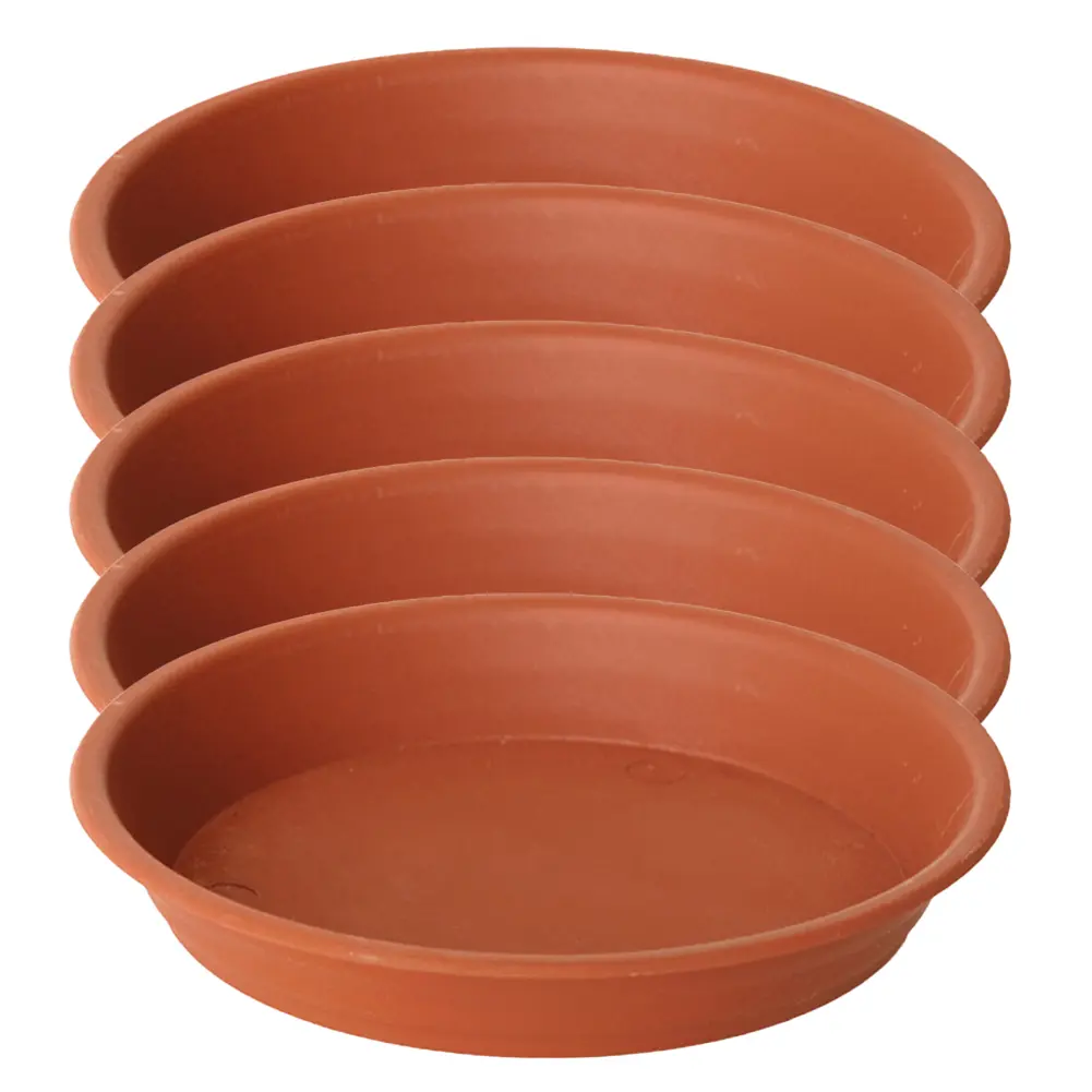 5pcs Garden Durable Plastic Plant Pot Saucer Flower Pot Tray Round Flower Bonsai Pots Trays Accessories for Indoor Outdoor
