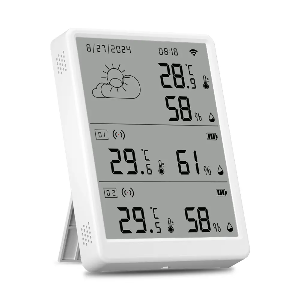 WiFi Weather Station Digital Room Thermometer Indoor Outdoor Hygrometer Wireless Weather Station for Indoor and Outdoor