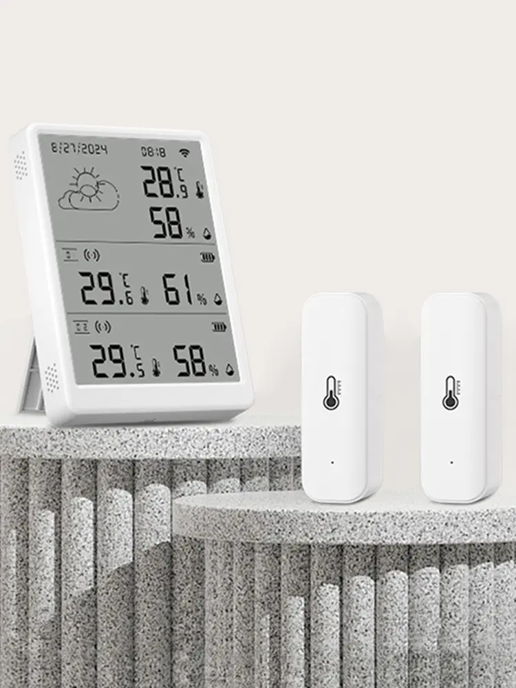 WiFi Weather Station Digital Room Thermometer Indoor Outdoor Hygrometer Wireless Weather Station for Indoor and Outdoor