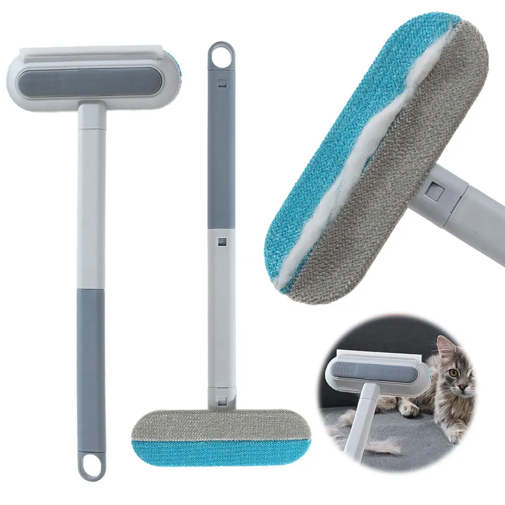 Pet Hair Remover Long Handle Pet Hair Removal Brush Dog Clothes Brush Cat Fur Brush for Window Carpet Clothing