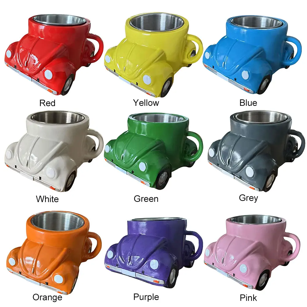 Car Shaped Coffee Mugs Creative Novelty Drinkware Mug Large Capacity Tea Milk Cup Funny Beer Cups Gifts for Office Home Bar