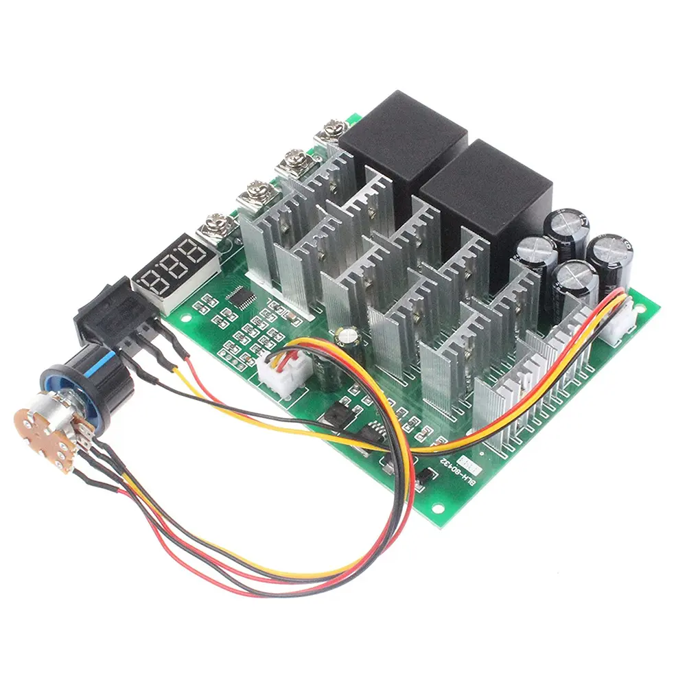 DC10V to 55V Motor Speed Controller with Digital Display and 60A Regulator for Various DC Motor Applications