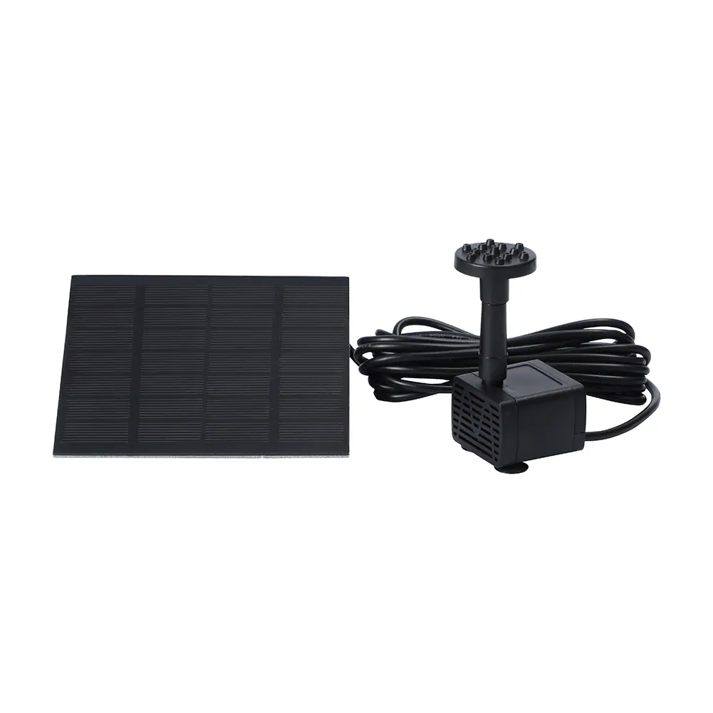 1.5W Solar Fountain Pump for Bird Bath with 6 Nozzles Solar Fountain with Panel Water Pump 200L/H for Outdoor Fish Tank Aquarium