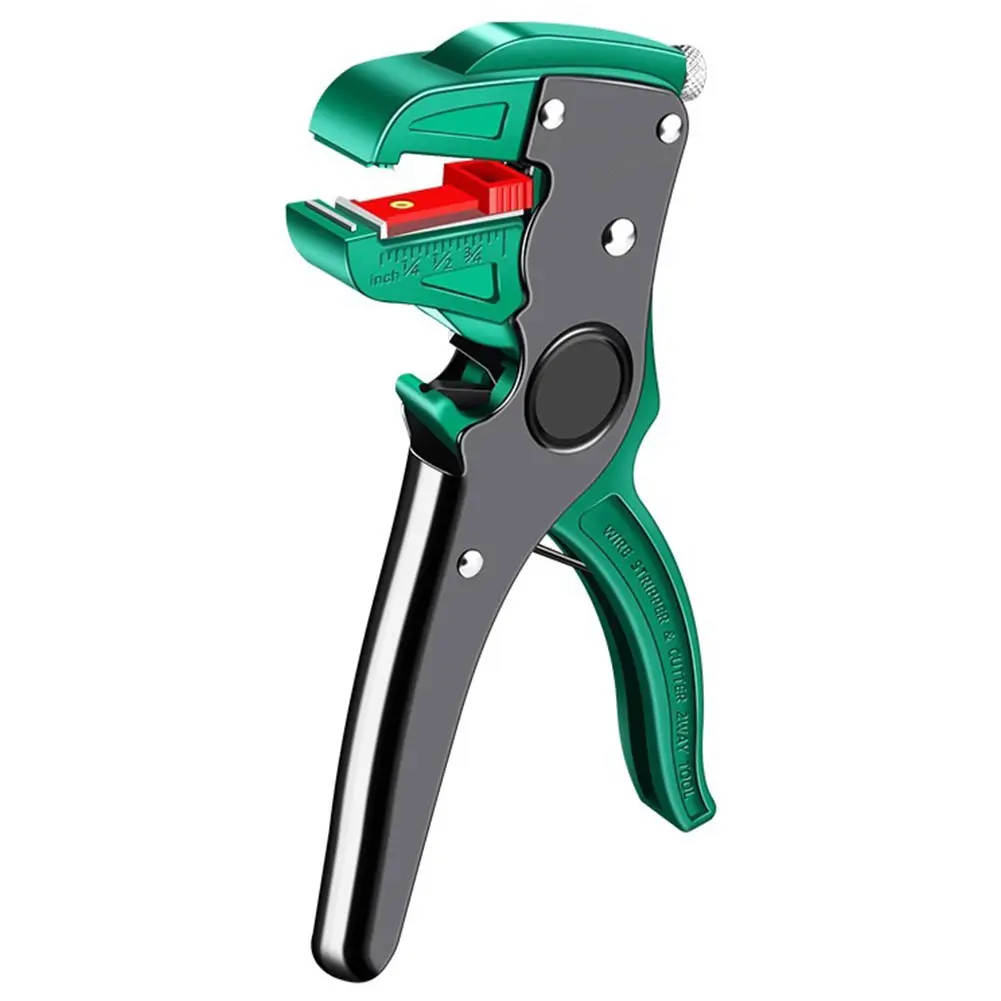 Adjustable Multifunctional Electric Cable Stripper and Cutter with Duckbill Design for Flat Wire Applications