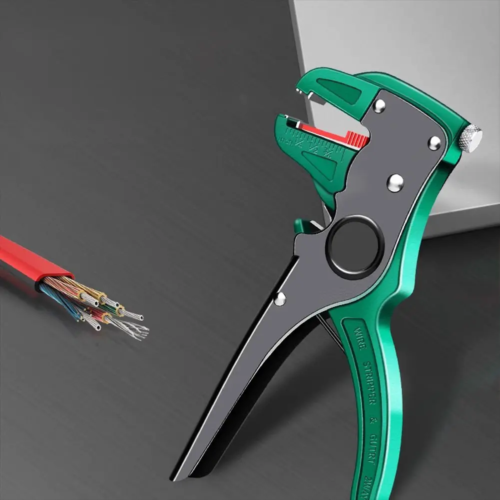 Adjustable Multifunctional Electric Cable Stripper and Cutter with Duckbill Design for Flat Wire Applications