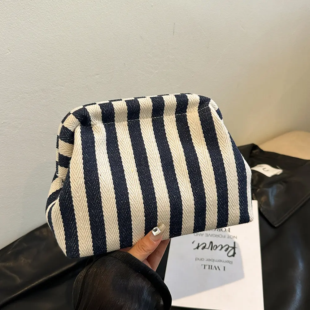 Summer Beach Clutch Bag for Women Colorblock Evening Handbag Dumpling Bag Hobo Bag for Travel Party Prom