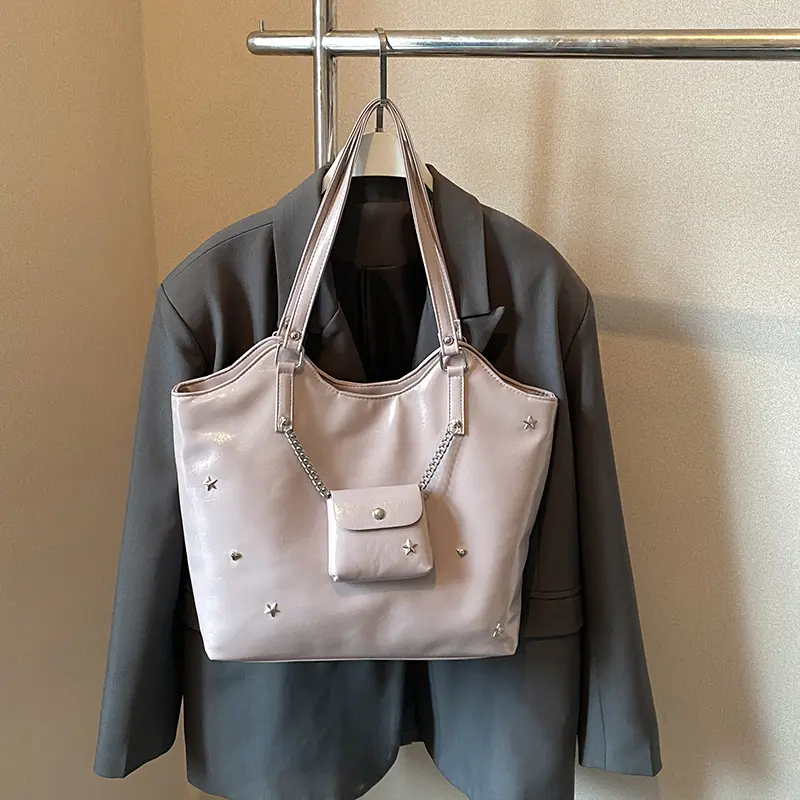 Shoulder Bag for Women Large Capacity Hobo Purse PU Leather Solid Handbag Hobo Purse Work Shopping Bag