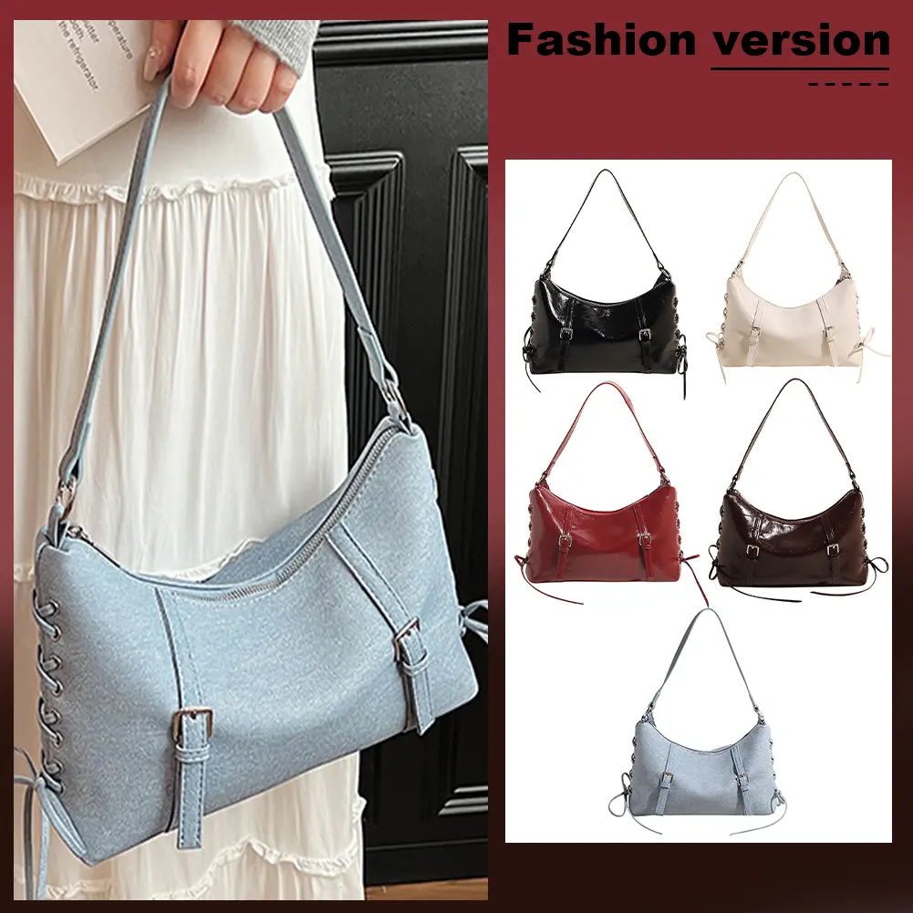Crossbody Bag for Women Bow Messenger Bag PU Leather Adjustable Strap With Inner Pocket Satchel Bag for Work Travel