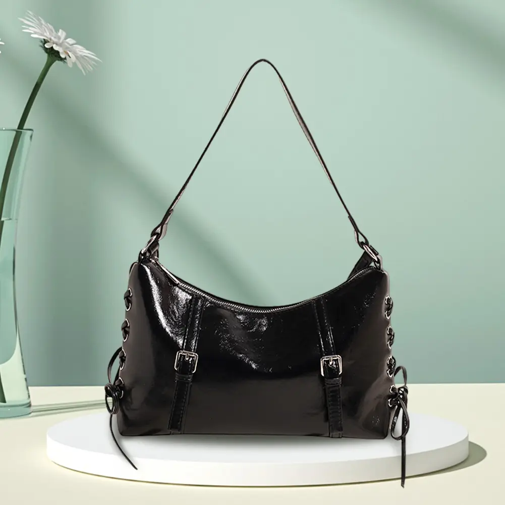 Crossbody Bag for Women Bow Messenger Bag PU Leather Adjustable Strap With Inner Pocket Satchel Bag for Work Travel