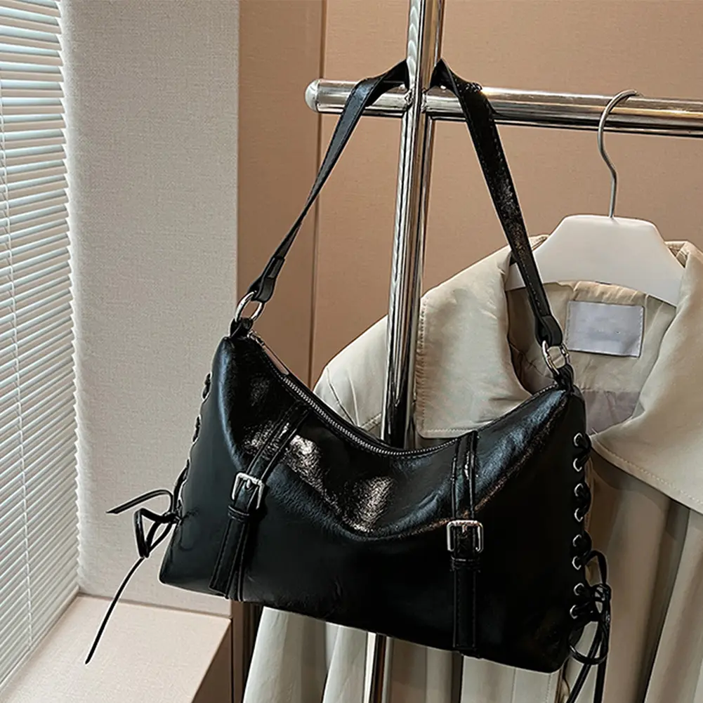Crossbody Bag for Women Bow Messenger Bag PU Leather Adjustable Strap With Inner Pocket Satchel Bag for Work Travel
