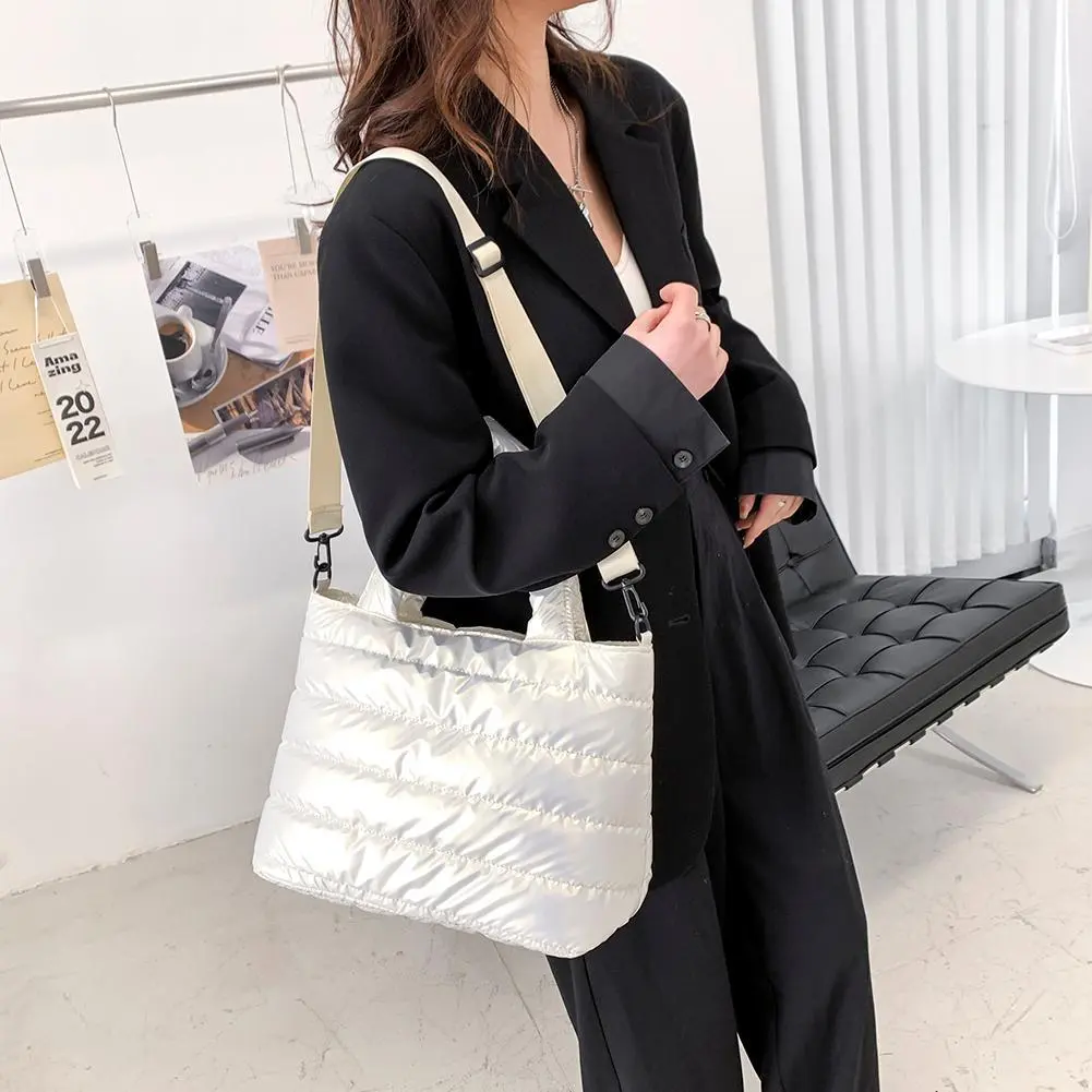 Fashion Women Thread Shoulder Crossbody Bag Leisure Ladies Large Messenger Bag Travel Shopping Handbag for Women