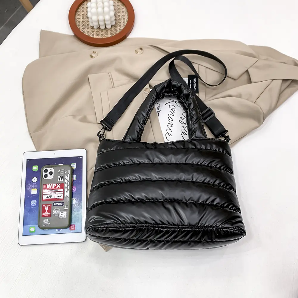 Fashion Women Thread Shoulder Crossbody Bag Leisure Ladies Large Messenger Bag Travel Shopping Handbag for Women