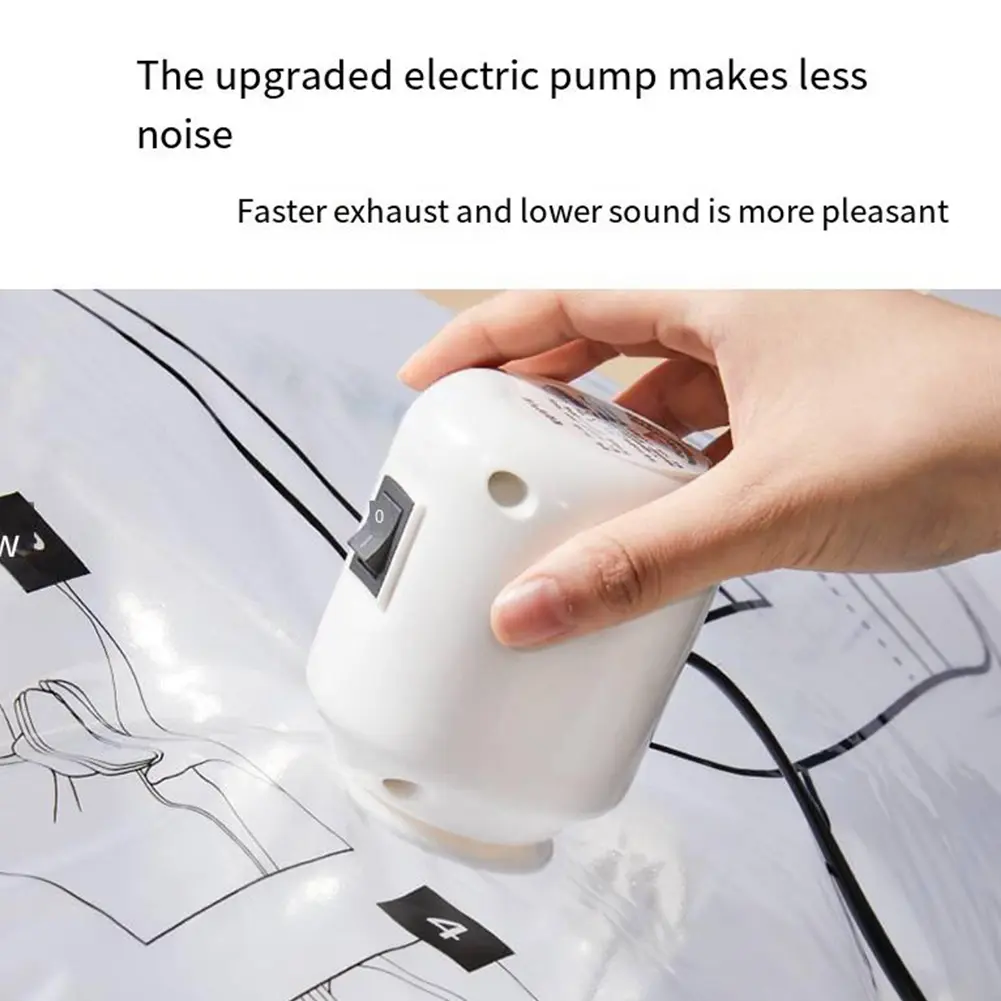 Hanging Squeezable Storage Bag Dustproof Hanging Compressible Storage Bag Space Saving for Clothes Down Overcoat