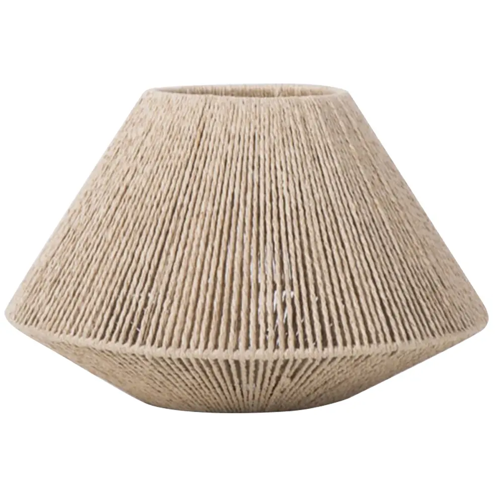 Woven Paper Rope Light Shade for Table Lamp Ceiling Fan Light Bulb Cover Pendant Lamp Cover for Living Room Bedroom Office Hotel