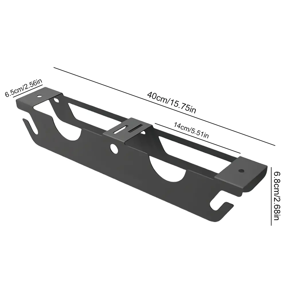 2 Bay Angle Grinder Rack with Cord Hanger Angle Grinder Stand 2 Bay Stand Storage Rack for Cutters Polishers Workspace