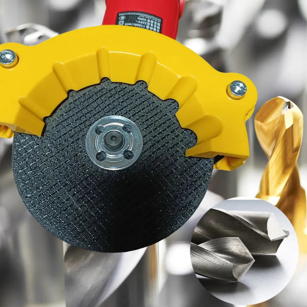 Electric Drill Bit Sharpener Attachment for 4-12mm Adjustable Grinding Precision with Easy Installation and Stability